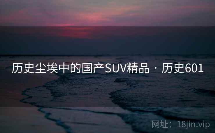 历史尘埃中的国产SUV精品 · 历史601